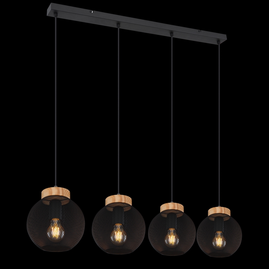 Globo - Lampadario a sospensione con cavo 4xE27/40W/230V