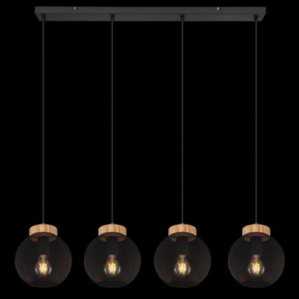 Globo - Lampadario a sospensione con cavo 4xE27/40W/230V