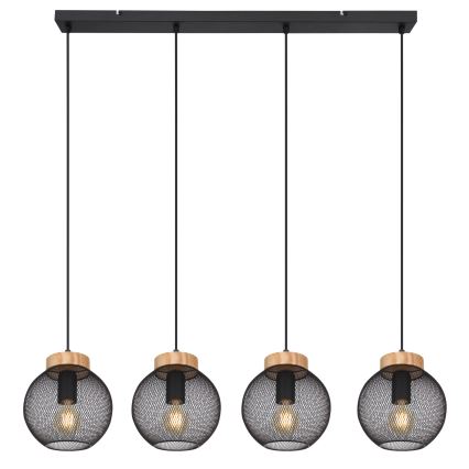 Globo - Lampadario a sospensione con cavo 4xE27/40W/230V