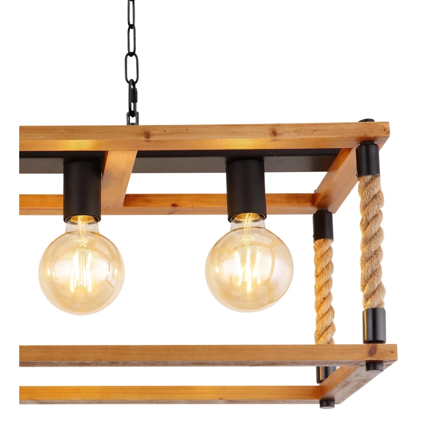 Globo 15691-4H - Lampadario a sospensione con filo VERNON 4xE27/60W/230V