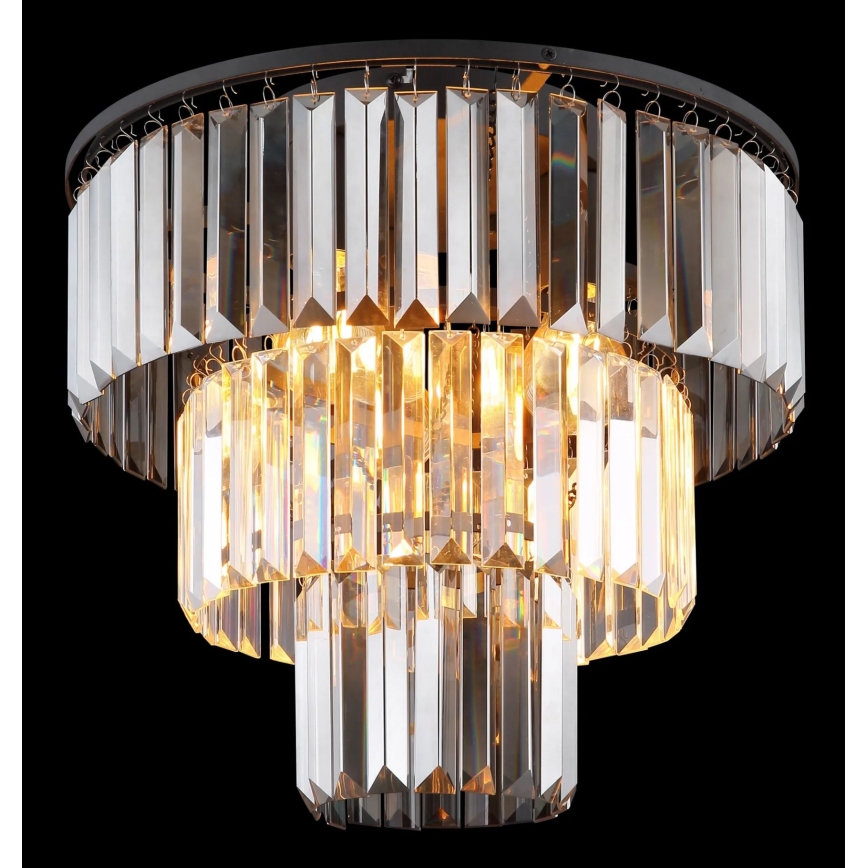 Globo - Lampadario a plafone 3xE27/40W/230V diametro 40 cm nero