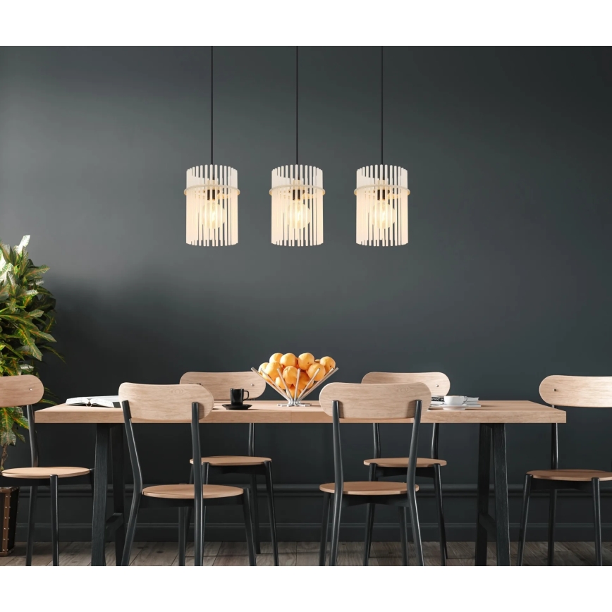 Globo - Lampadario sospeso con cavo 3xE27/60W/230V