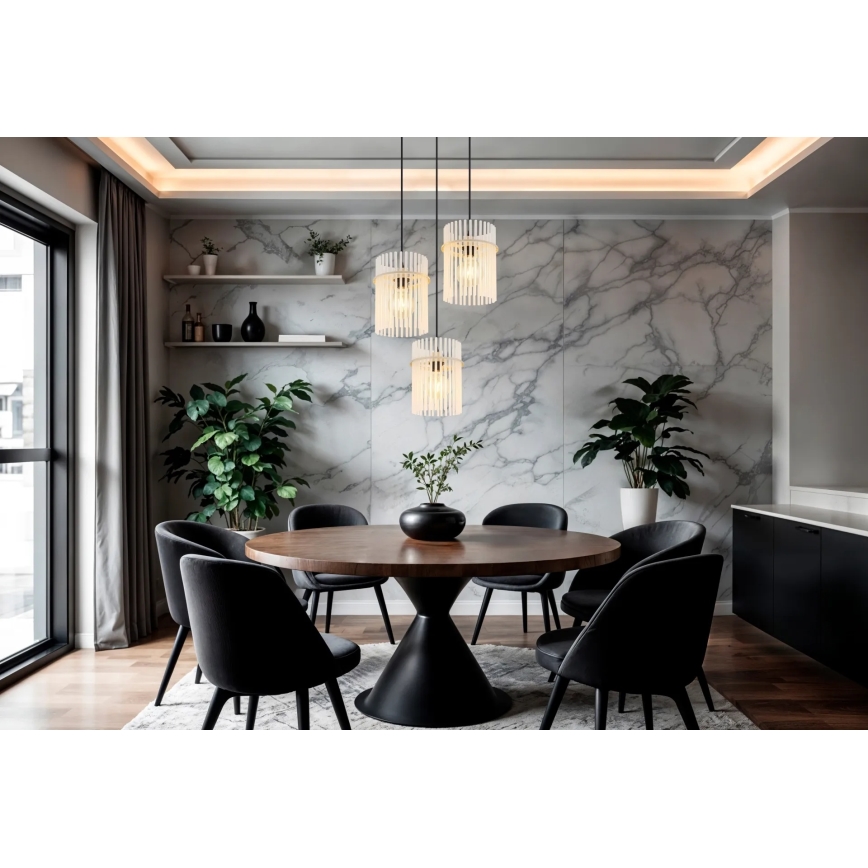 Globo - Lampadario a cavo 3xE27/60W/230V