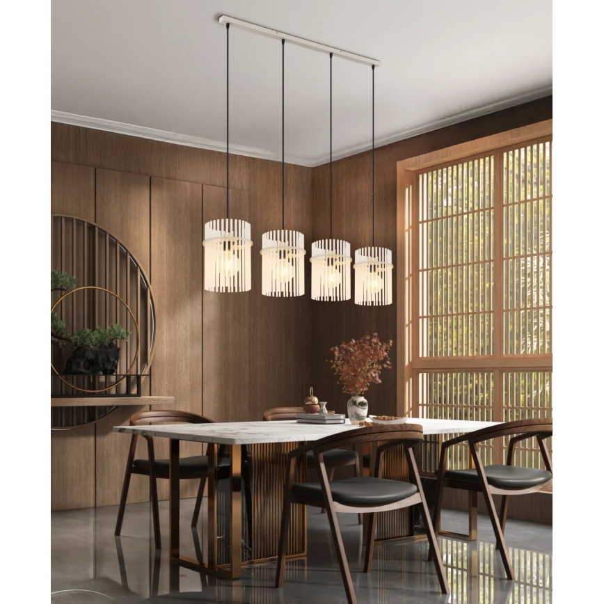 Globo - Lampadario a sospensione con cavo 4xE27/60W/230V