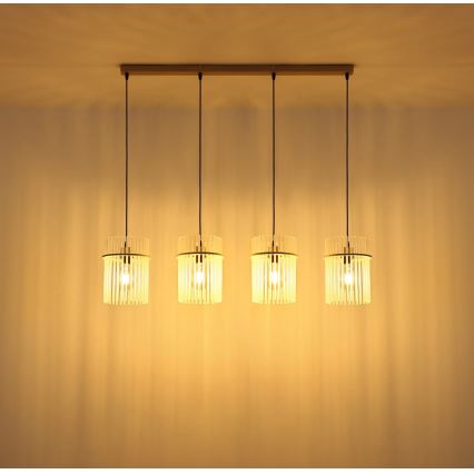 Globo - Lampadario a sospensione con cavo 4xE27/60W/230V