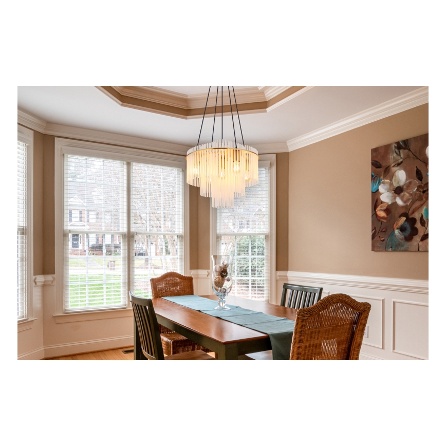 Globo - Lampadario a cavo 5xE27/60W/230V dorato