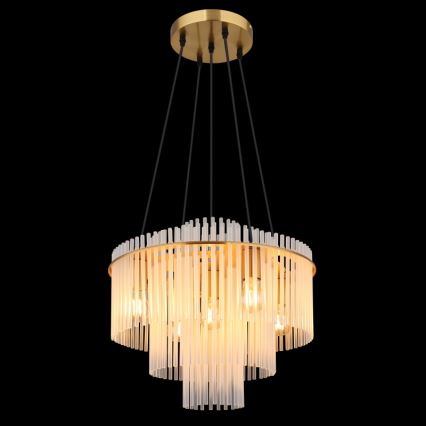 Globo - Lampadario a cavo 5xE27/60W/230V dorato