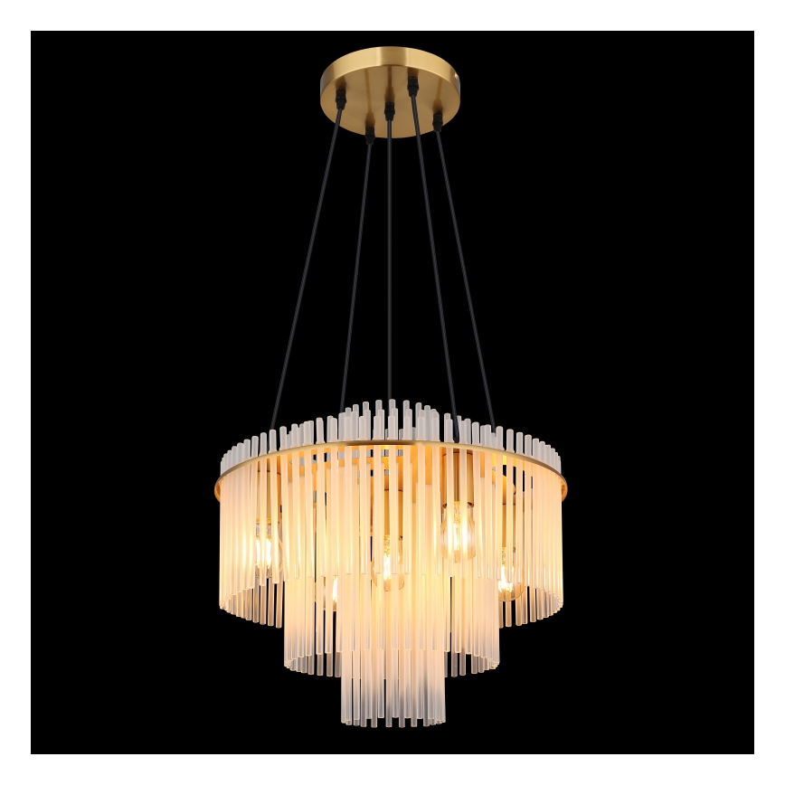 Globo - Lampadario a cavo 5xE27/60W/230V dorato