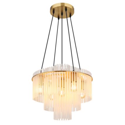 Globo - Lampadario a cavo 5xE27/60W/230V dorato