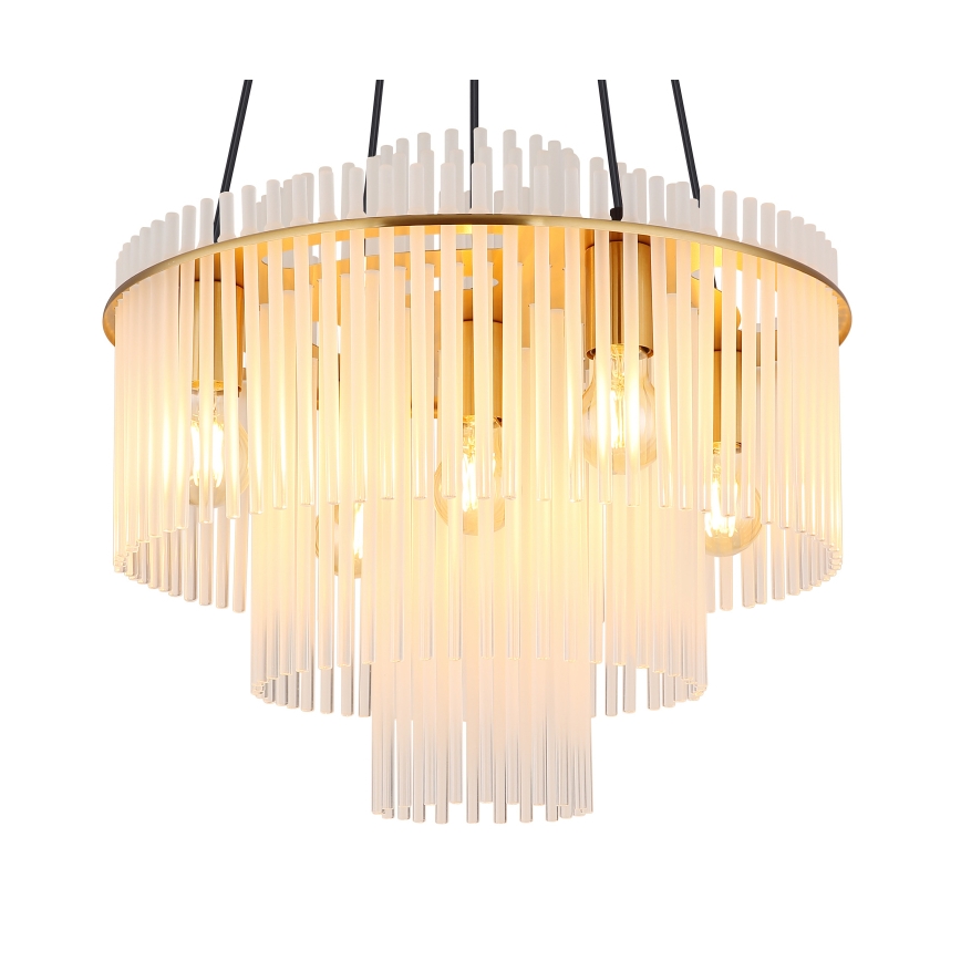 Globo - Lampadario a cavo 5xE27/60W/230V dorato