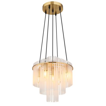Globo - Lampadario a sospensione con filo 5xE14/40W/230V oro