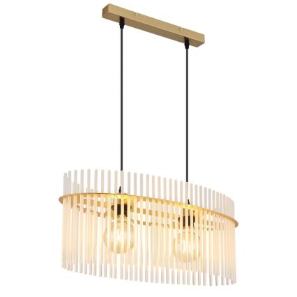 Globo - Lampadario a sospensione con filo 2xE27/60W/230V oro