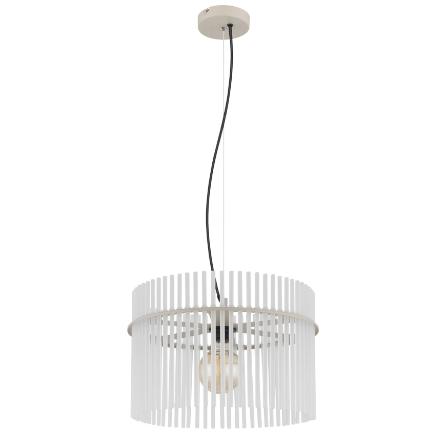 Globo - Lampada a sospensione con cavo 1xE27/60W/230V Ø 40 cm crema