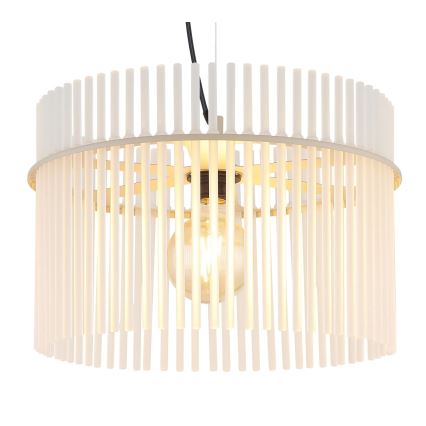 Globo - Lampada a sospensione con cavo 1xE27/60W/230V Ø 40 cm crema