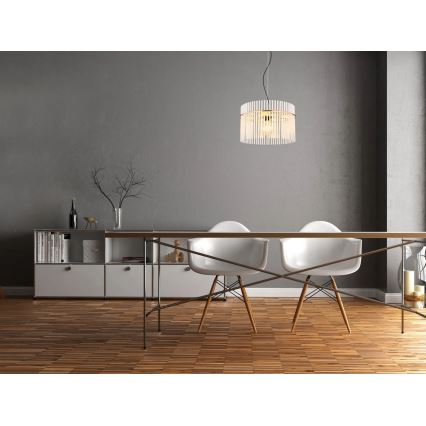 Globo - Lampadario a sospensione con filo 1xE27/60W/230V diametro 40 cm oro