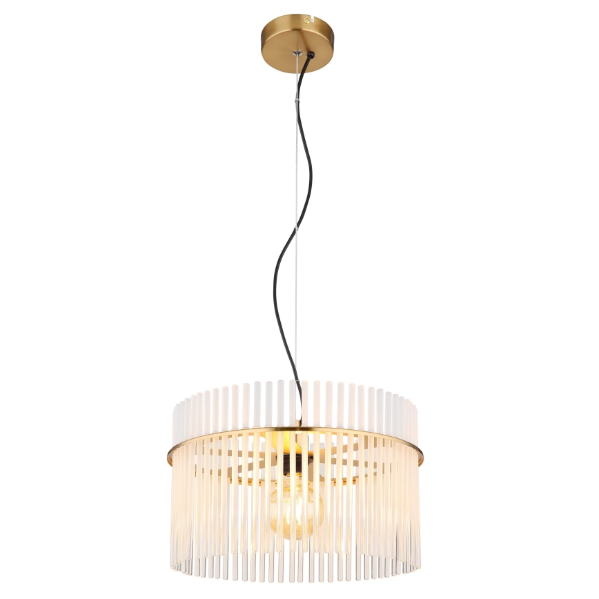 Globo - Lampadario a sospensione con filo 1xE27/60W/230V diametro 40 cm oro