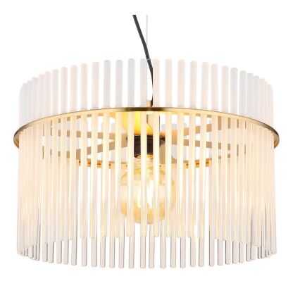 Globo - Lampadario a sospensione con filo 1xE27/60W/230V diametro 40 cm oro