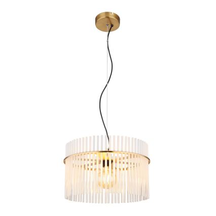 Globo - Lampadario a sospensione con filo 1xE27/60W/230V diametro 40 cm oro