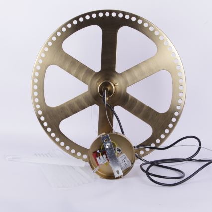 Globo - Lampadario a sospensione con filo 1xE27/60W/230V diametro 40 cm oro