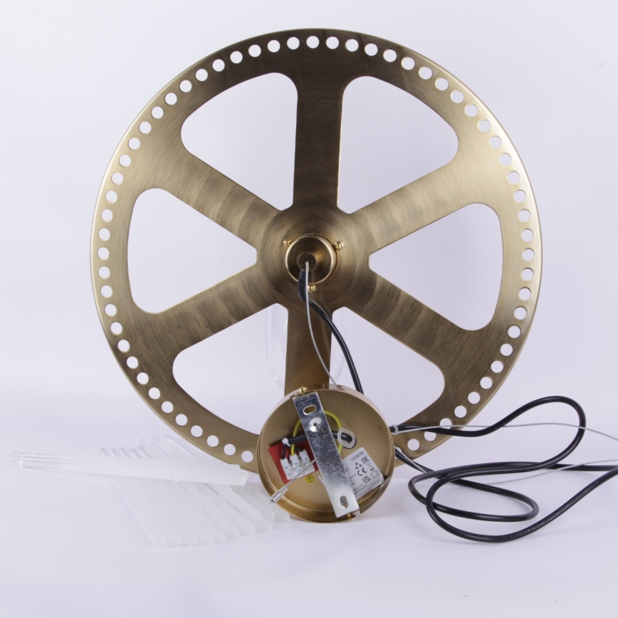 Globo - Lampadario a sospensione con filo 1xE27/60W/230V diametro 40 cm oro