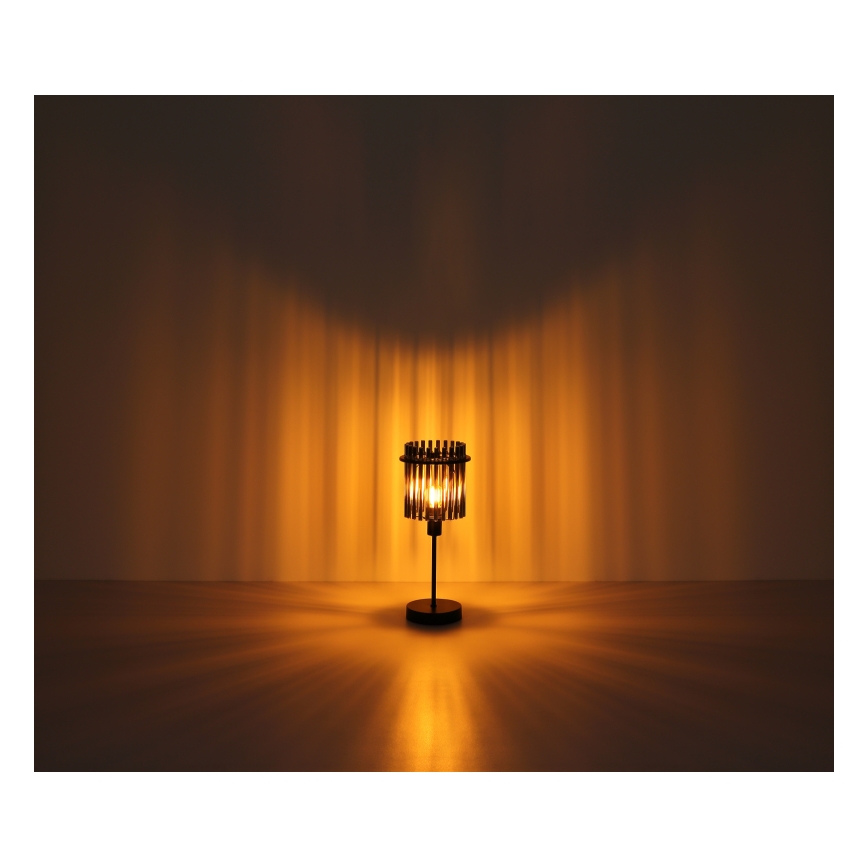 Globo - Lampada da tavolo 1xE27/60W/230V Ø 30 cm nera