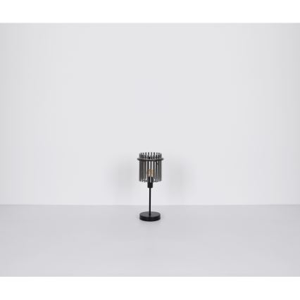 Globo - Lampada da tavolo 1xE27/60W/230V Ø 30 cm nera