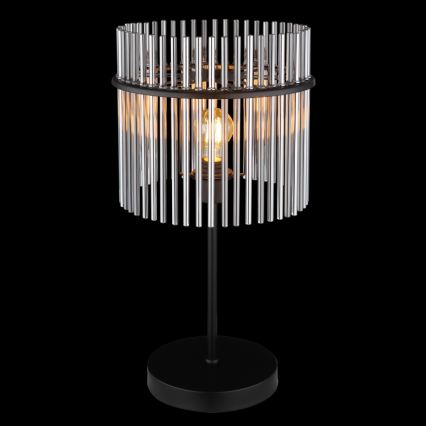 Globo - Lampada da tavolo 1xE27/60W/230V Ø 30 cm nera