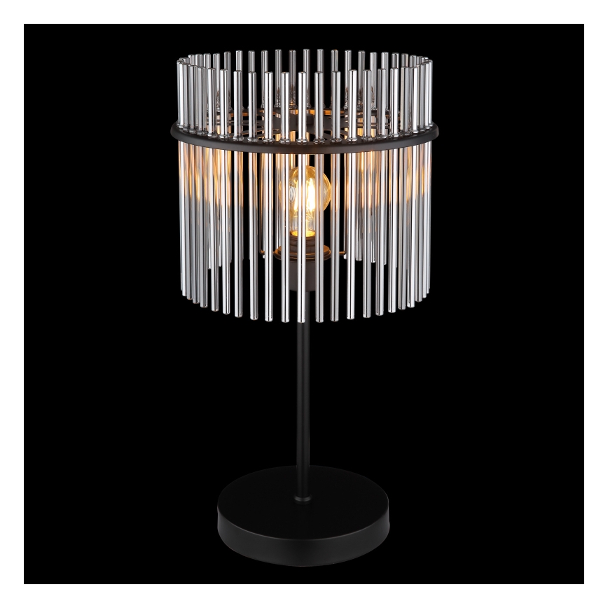 Globo - Lampada da tavolo 1xE27/60W/230V Ø 30 cm nera