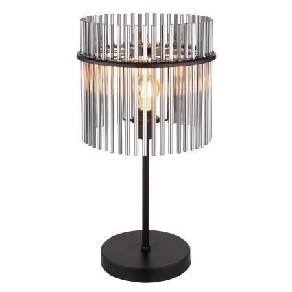 Globo - Lampada da tavolo 1xE27/60W/230V Ø 30 cm nera