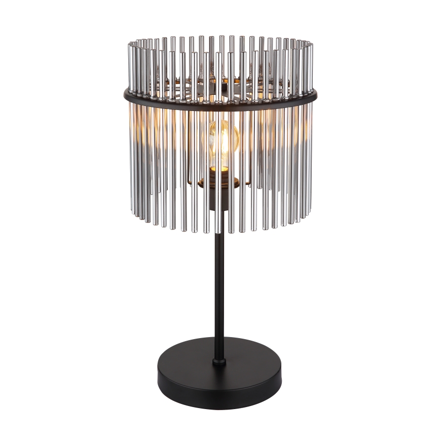 Globo - Lampada da tavolo 1xE27/60W/230V Ø 30 cm nera
