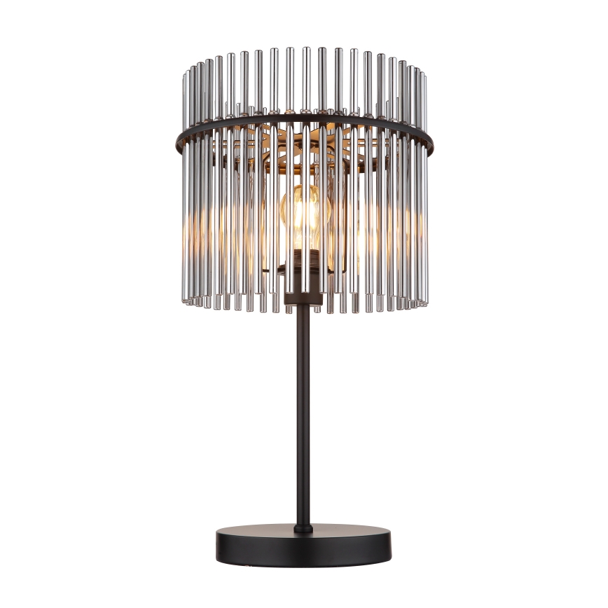 Globo - Lampada da tavolo 1xE27/60W/230V Ø 30 cm nera