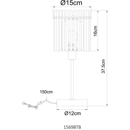 Globo - Lampada da tavolo 1xE14/40W/230V
