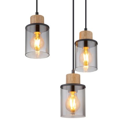 Globo - Lampadario a sospensione con filo 6xE27/15W/230V