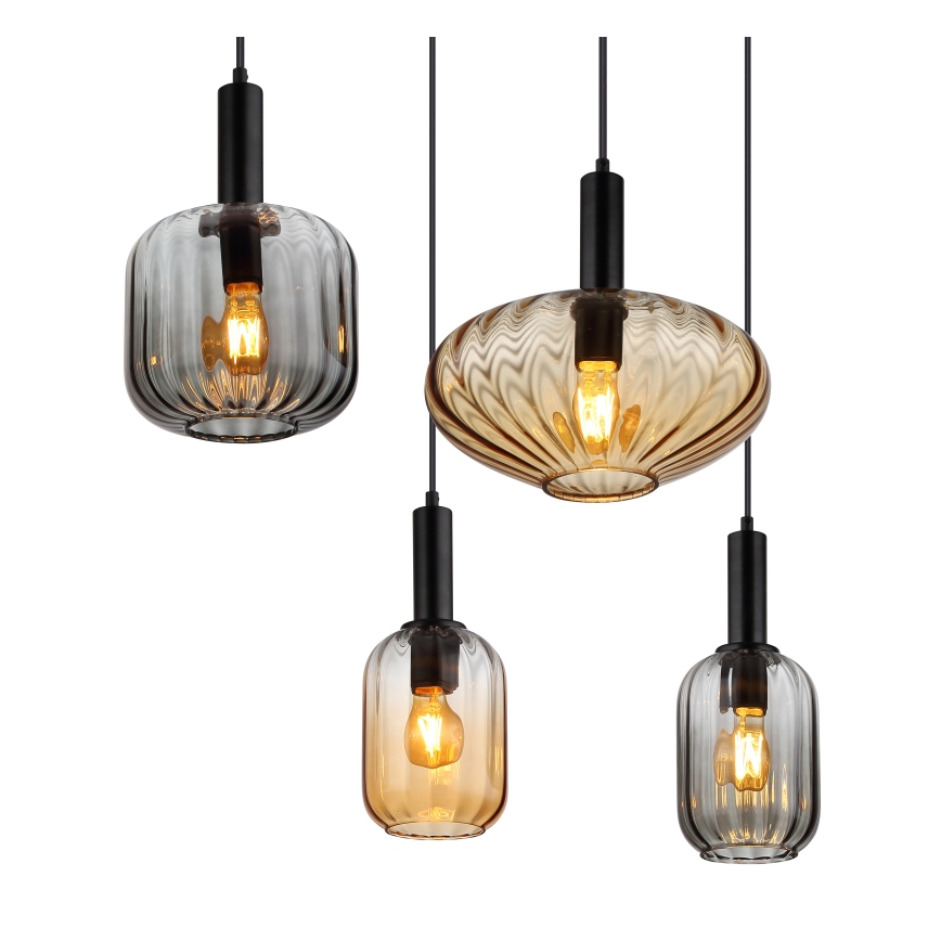 Globo - Lampadario a sospensione su cavo 6xE27/60W/230V
