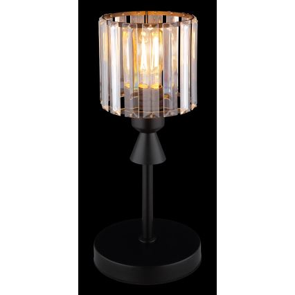 Globo - Lampada da tavolo 1xE27/60W/230V diametro 15 cm nero