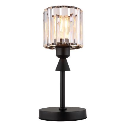 Globo - Lampada da tavolo 1xE27/60W/230V diametro 15 cm nero