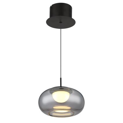 Globo - Lampadario LED a sospensione con filo LED/6W/230V nero