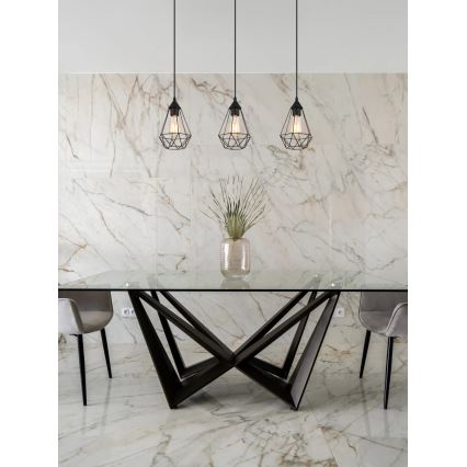 Globo - Lampadario a sospensione con filo 3xE27/60W/230V