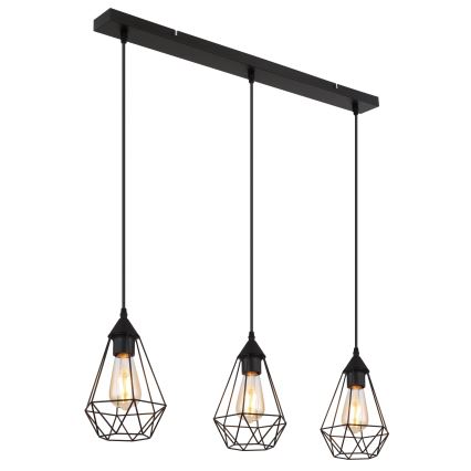 Globo - Lampadario a sospensione con filo 3xE27/60W/230V