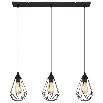 Globo - Lampadario a sospensione con filo 3xE27/60W/230V