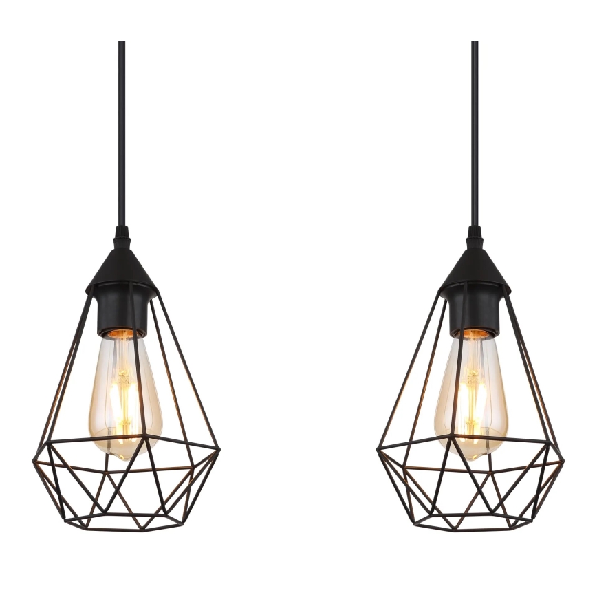 Globo - Lampadario a sospensione con filo 3xE27/60W/230V