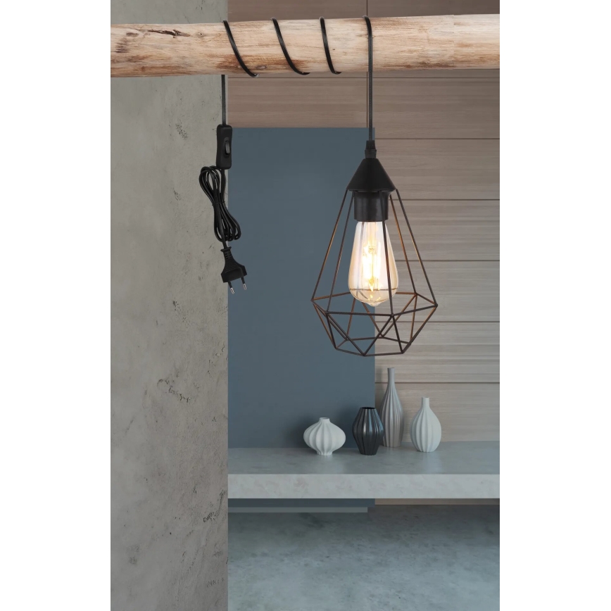 Globo - Lampadario con spina integrata 1xE27/60W/230V