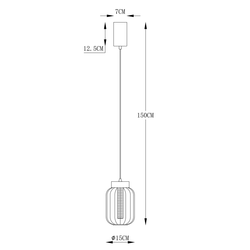 Globo - Lampadario LED a sospensione con filo LED/8W/230V