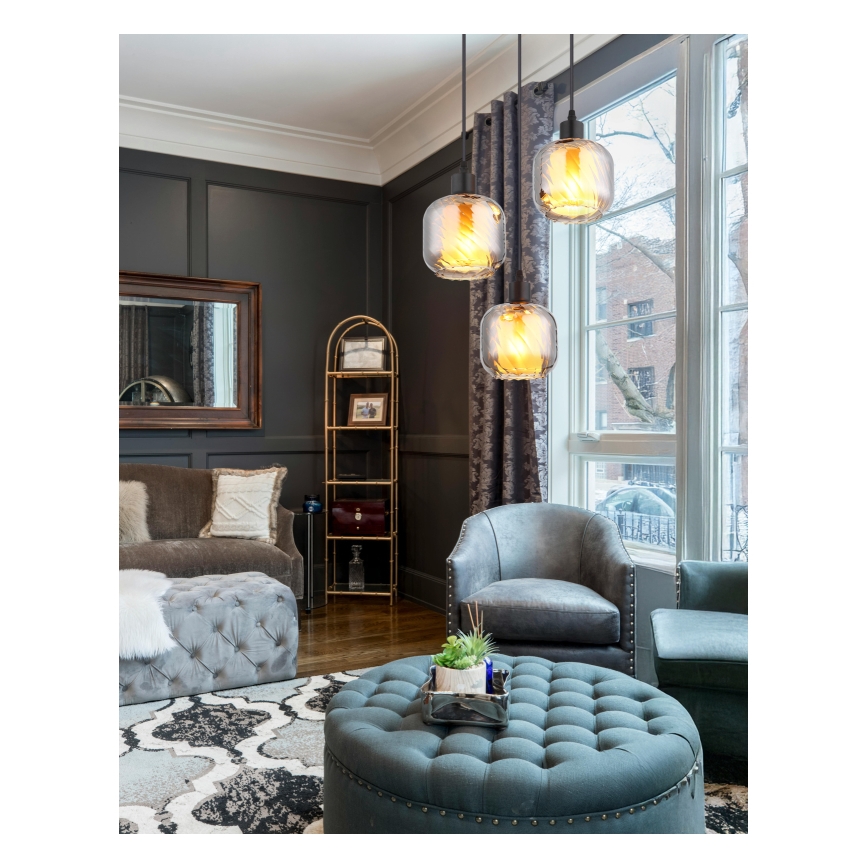 Globo - Lampadario a sospensione con filo 3xE27/25W/230V
