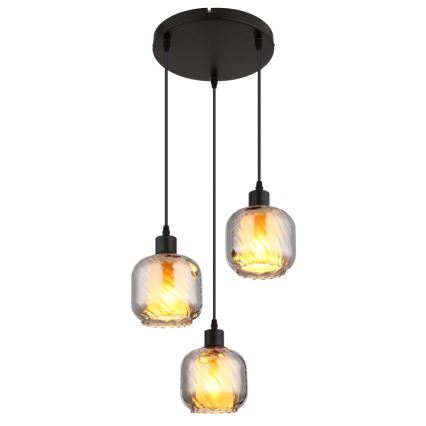 Globo - Lampadario a sospensione con filo 3xE27/25W/230V