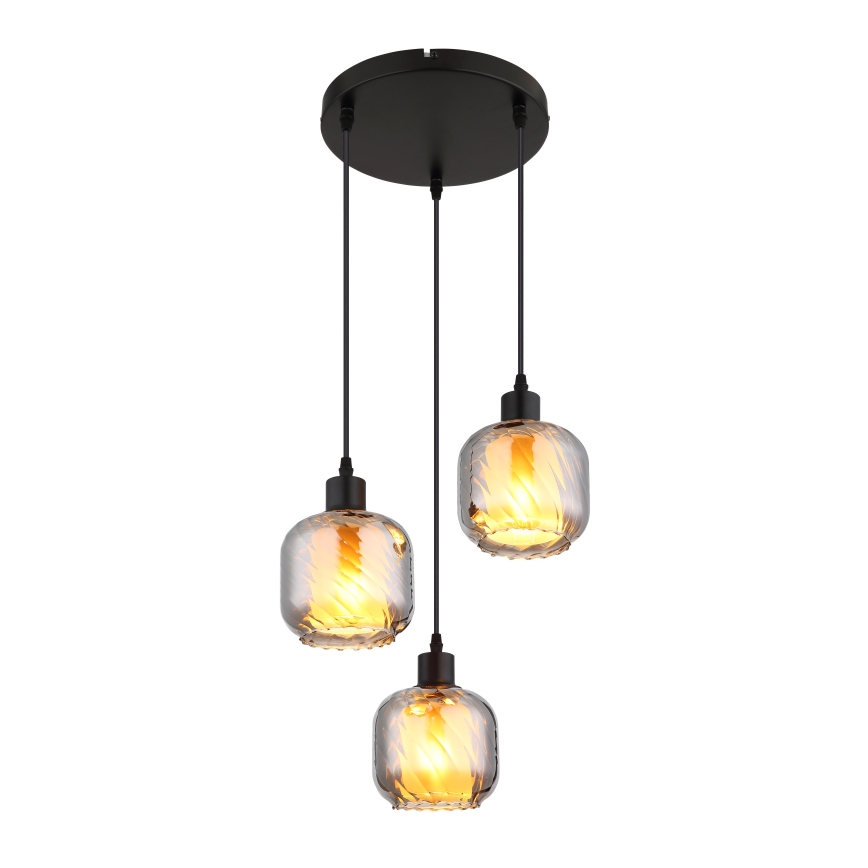 Globo - Lampadario a sospensione con filo 3xE27/25W/230V