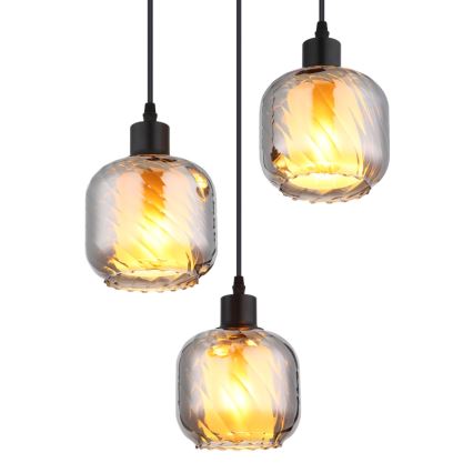 Globo - Lampadario a sospensione con filo 3xE27/25W/230V