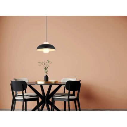 Globo - Lampadario sospeso con cavo 1xE27/60W/230V nero