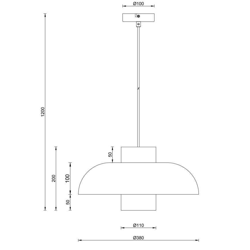 Globo - Lampadario sospeso a cavo 1xE27/60W/230V