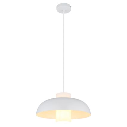 Globo - Lampadario a sospensione con cavo 1xE27/60W/230V bianco
